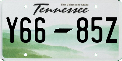 TN license plate Y6685Z