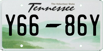 TN license plate Y6686Y