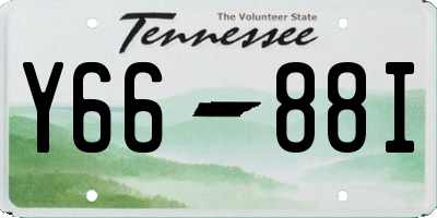 TN license plate Y6688I