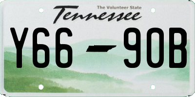 TN license plate Y6690B