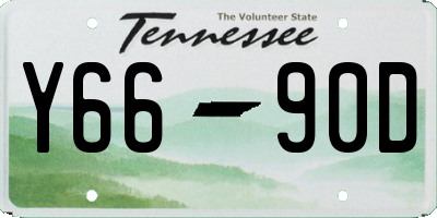 TN license plate Y6690D