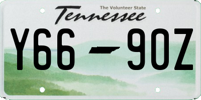 TN license plate Y6690Z