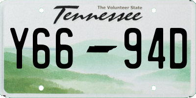 TN license plate Y6694D
