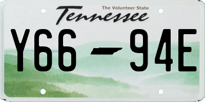 TN license plate Y6694E