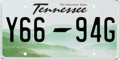 TN license plate Y6694G