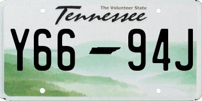 TN license plate Y6694J