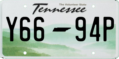 TN license plate Y6694P
