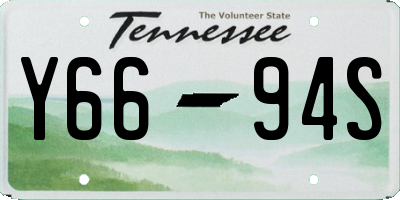 TN license plate Y6694S