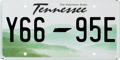 TN license plate Y6695E