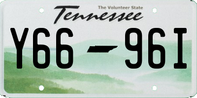 TN license plate Y6696I