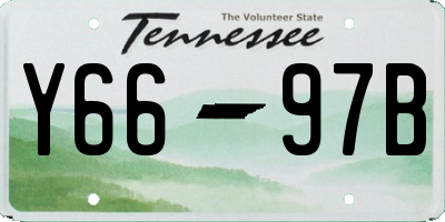 TN license plate Y6697B