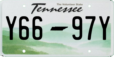 TN license plate Y6697Y