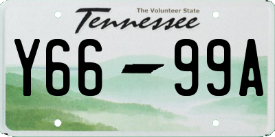 TN license plate Y6699A