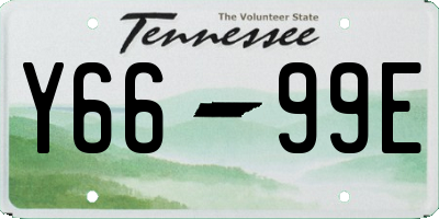 TN license plate Y6699E