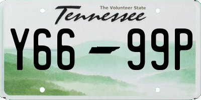 TN license plate Y6699P