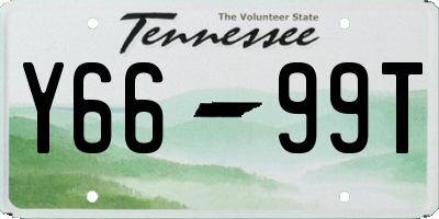 TN license plate Y6699T