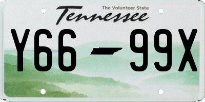 TN license plate Y6699X