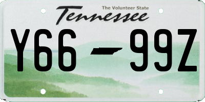 TN license plate Y6699Z