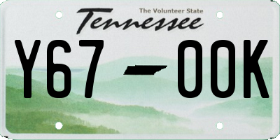 TN license plate Y6700K