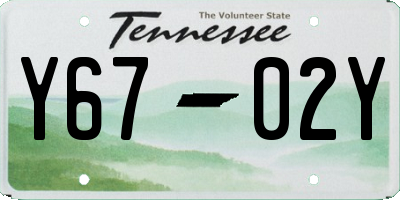 TN license plate Y6702Y