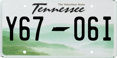 TN license plate Y6706I