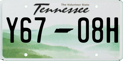 TN license plate Y6708H