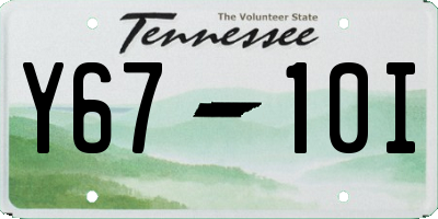 TN license plate Y6710I