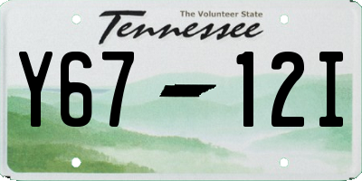 TN license plate Y6712I