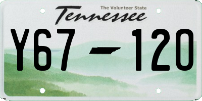 TN license plate Y6712O