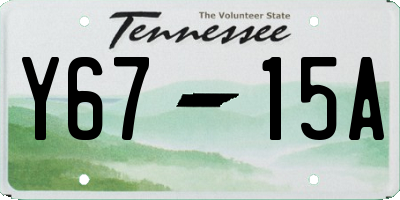 TN license plate Y6715A