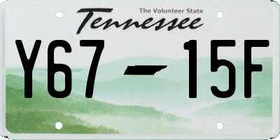 TN license plate Y6715F