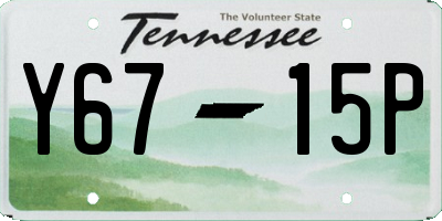 TN license plate Y6715P