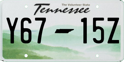 TN license plate Y6715Z