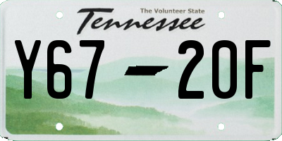 TN license plate Y6720F