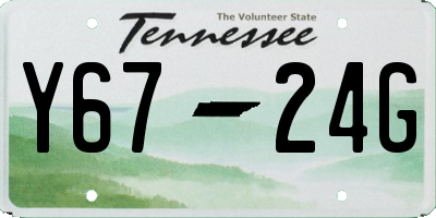 TN license plate Y6724G