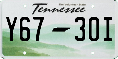 TN license plate Y6730I