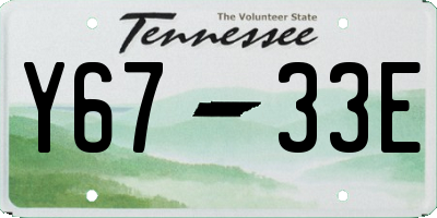 TN license plate Y6733E
