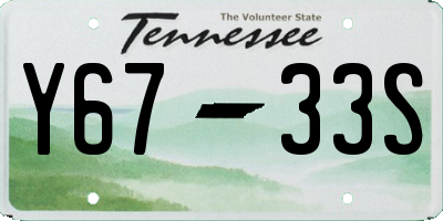 TN license plate Y6733S