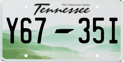 TN license plate Y6735I