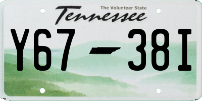 TN license plate Y6738I