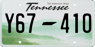 TN license plate Y6741O