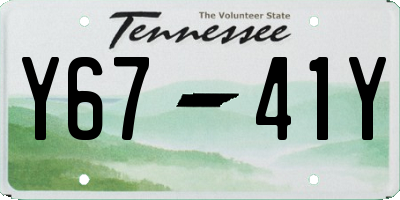 TN license plate Y6741Y