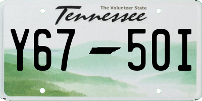 TN license plate Y6750I