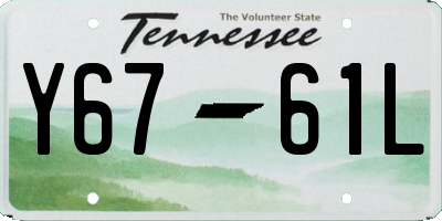 TN license plate Y6761L