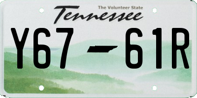 TN license plate Y6761R