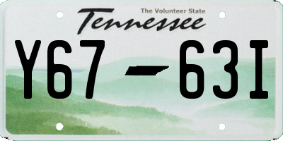 TN license plate Y6763I