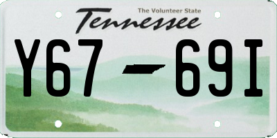 TN license plate Y6769I
