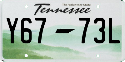 TN license plate Y6773L