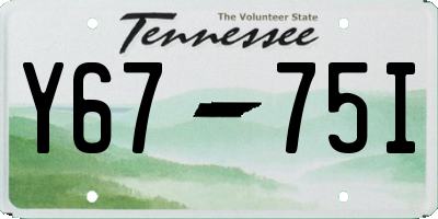 TN license plate Y6775I