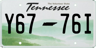 TN license plate Y6776I
